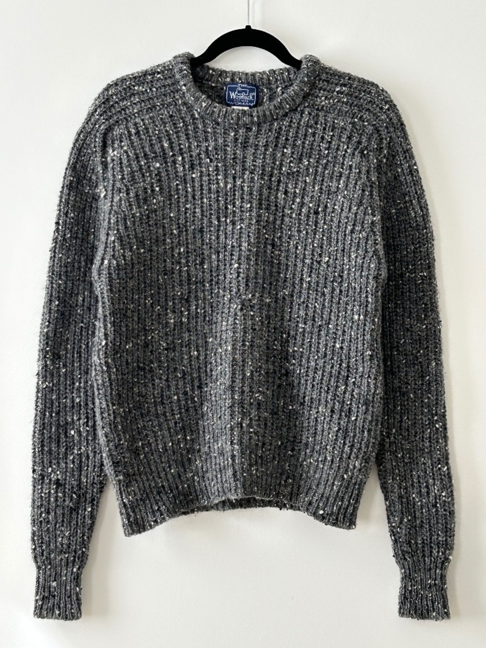VTG Woolrich 100% Wool Gray Crewneck Sweater Made In England